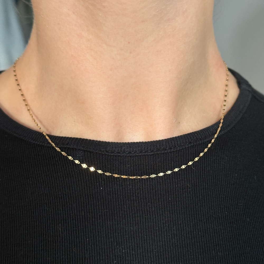 10k Gold Sparkle Necklace